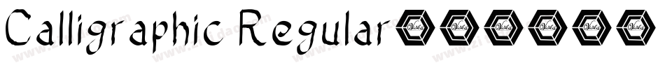 Calligraphic Regular字体转换